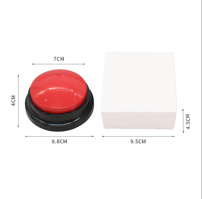 Dog Talking Button Pet Communication Key Sound Maker Cat Bell Toy Supplies Voice Recording Training Device